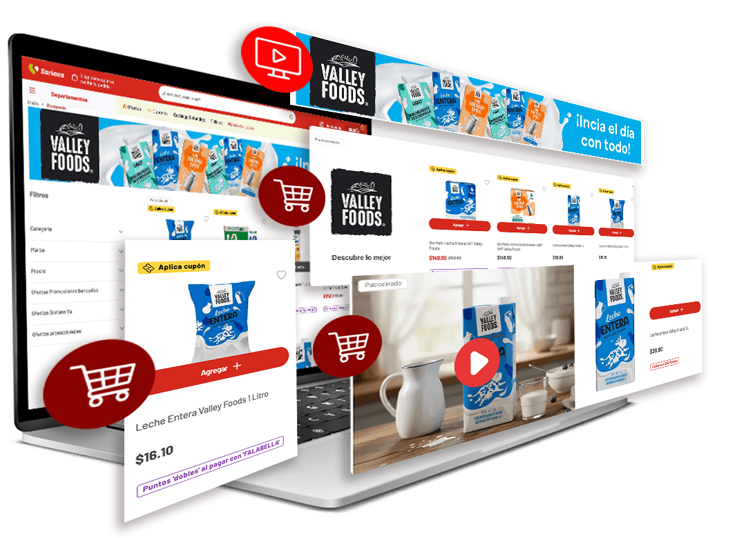 Placements onsite en Soriana.com